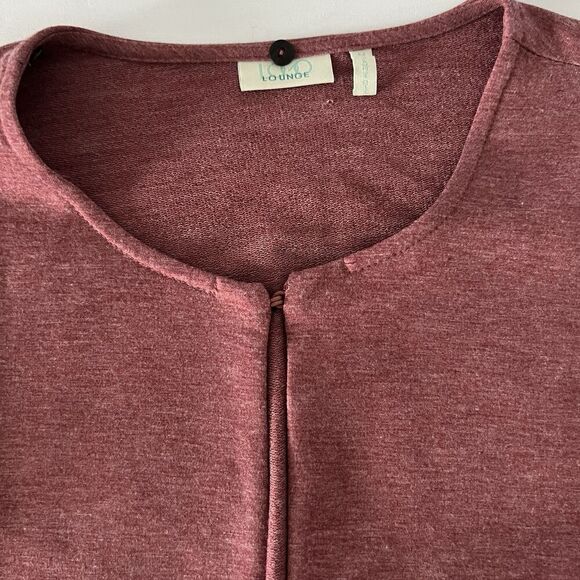 Logo Lounge Colorblock Cardigan Womens Medium Knit Pocket Longline Waffle Sleeve - Picture 2 of 9